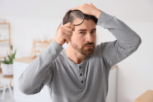 cheveux blanc homme