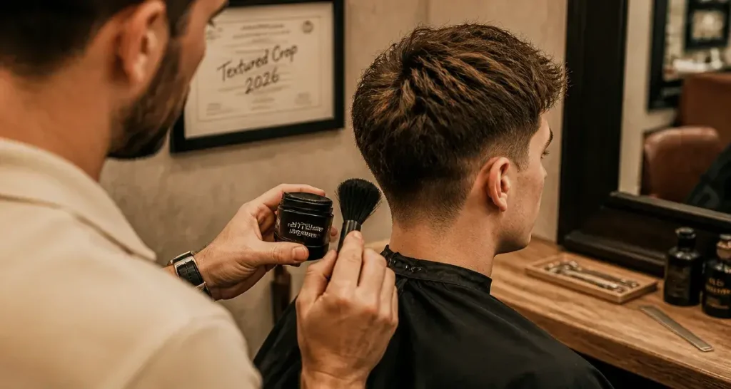 Coupe de cheveux homme 2026 : textured crop naturel, dégradé subtil