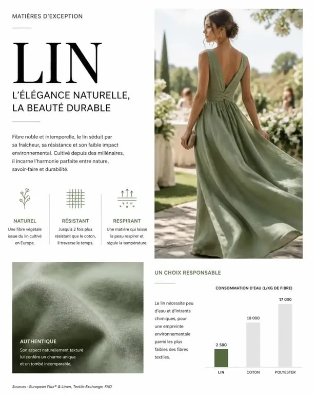 Robe sauge élégante portée lors d'un mariage en extérieur