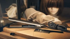 Mini lisseur cheveux courts 26 mm, 185°C, plaques céramique