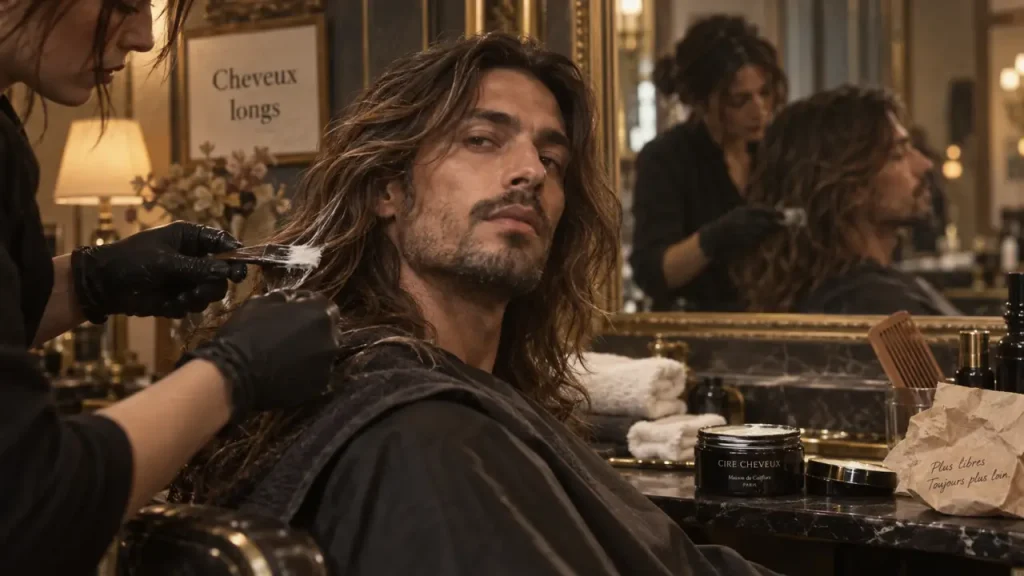 Coiffure homme cheveux longs : dégradé pour éviter l’effet masse