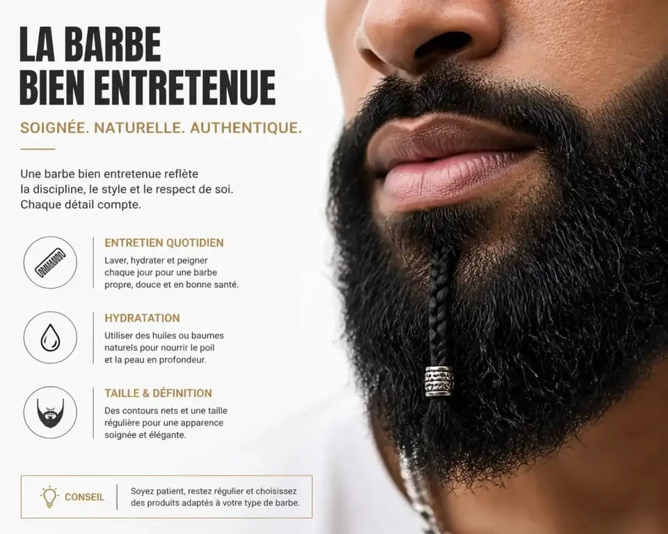 Barbe entretenue pour accompagner une coupe viking