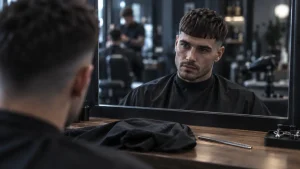 French crop homme : coupe courte texturée, côtés resserrés