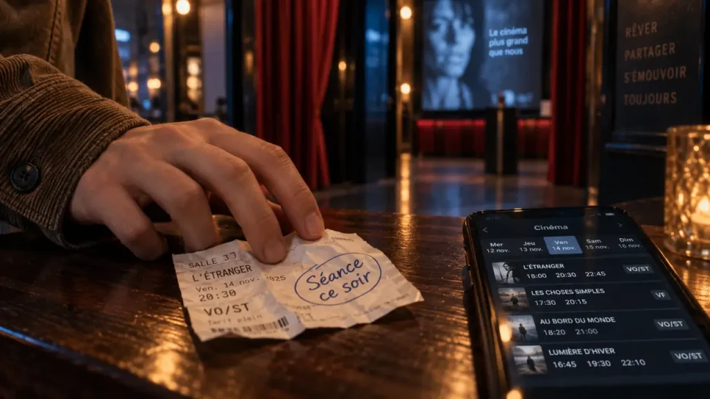 Horaires des séances de cinéma : ticket et planning des séances