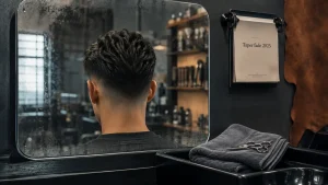 Taper fade 2025, tendance coupe homme 2025, nuque dégradée texturée
