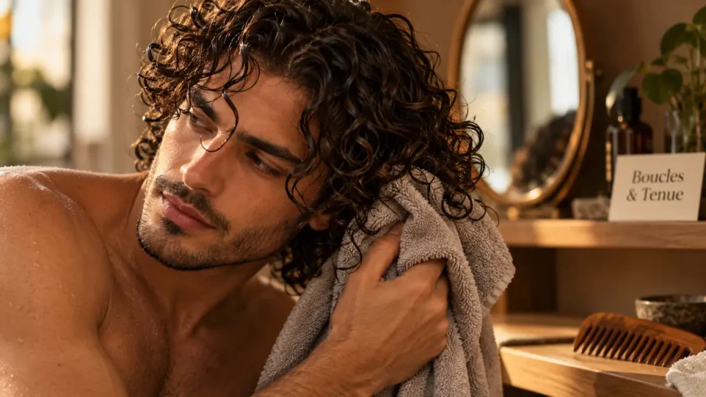 Cheveux long bouclé homme : volume sans frisottis, boucles texturées