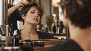 Idée coiffure femme cheveux court : pixie texturé